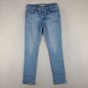 Levi's 721 Jeans Womens 29x30 Blue High Rise Skinny Light Wash Denim *